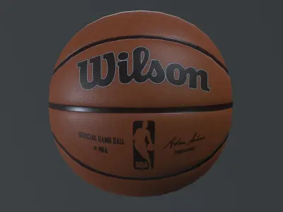 Basketball  Low-poly 3D model