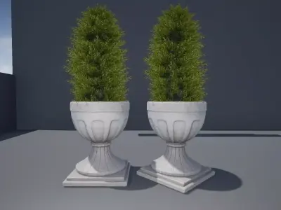 Roman Vase Low-poly 3D model