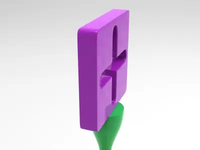 Vab Totem Decor Low-poly 3D model