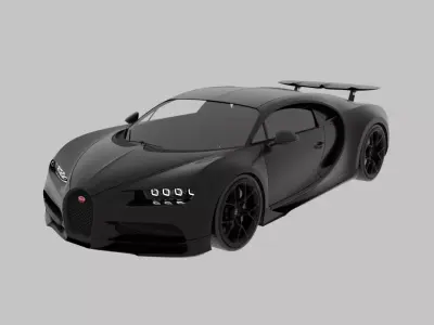 BUGATTI chiron - sport car 3D model