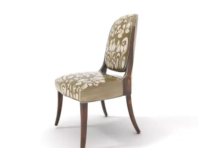 Elegant Floral Chair model pack Low-poly 3D model