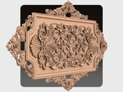 Carved decor for cnc 39 3D model