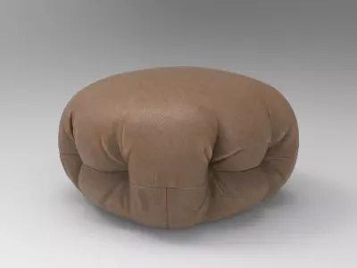 Hert Pouf Low-poly 3D model