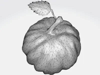 Halloween Pumpkin   High Level of Detail   Organic Looking 3D model
