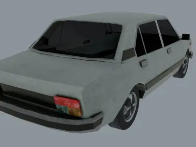 Fiat 132 Low-poly 3D model