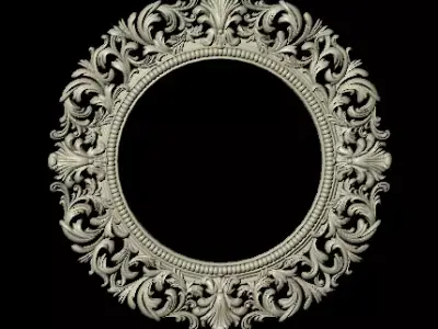 carved frame for mirror 3D model purchase