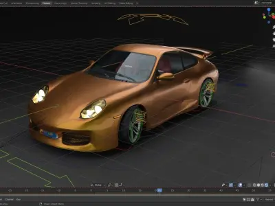  Porsche  911GB 3D model