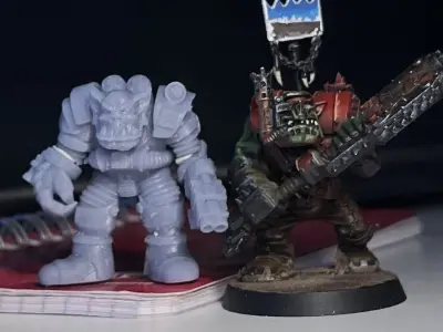 rogue trader power armor ork Free 3D print model