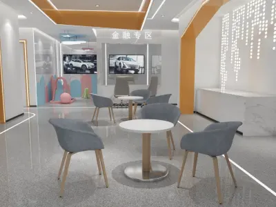 Automobile 4S Shop 3D model