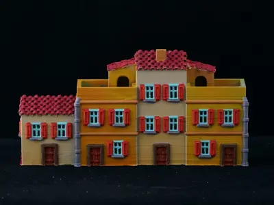 Medieval House 27 3D print model 3D model
