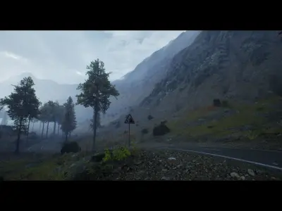 Forest Walk - Unreal Engine 4 Low-poly 3D model