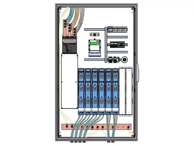 Quadro de distribuicao principal  Low-poly 3D model
