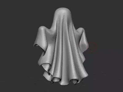 Cute Halloween Ghost - 3D Printable Halloween Decoration 3D print model
