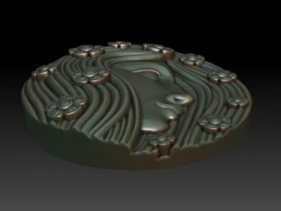 Greenlady 5 3D print model