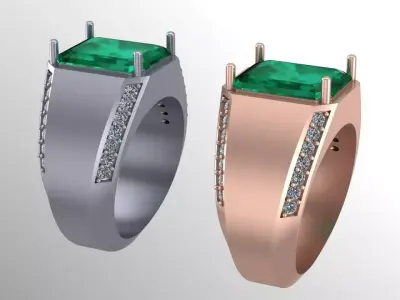 simple men ring s5 3D print model