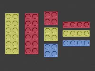 Lego pack Free low-poly 3D model