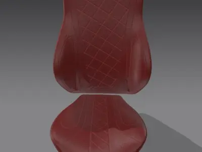 simple car chair leather work 3D model