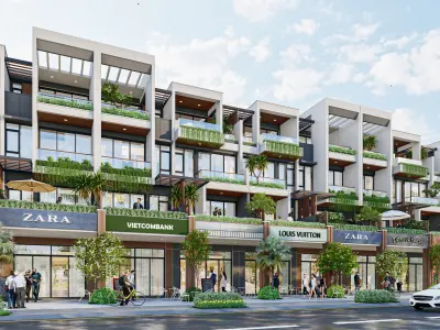 Modern Shophouse - President project in Viet Nam 3D model