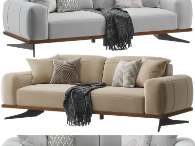 Heather Three Seater Sofa 3D model