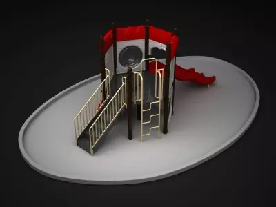 Outdoor Castle WD124 3D model