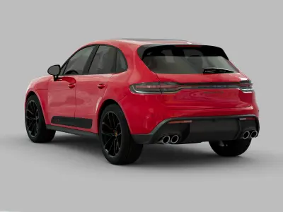 Porsche GTS macan 2022 Low-poly 3D model