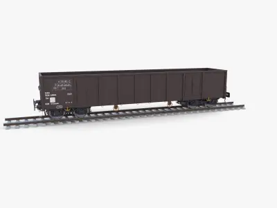 CFR Open Box Rail Car v2 3D model