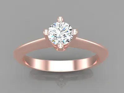 Ring M69  female ring with gems 3D print model