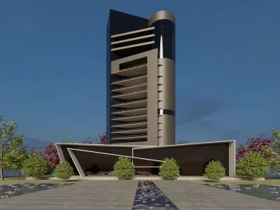 Corona - 3ds max Scene Files - House  Exterior 3D model Free 3D model