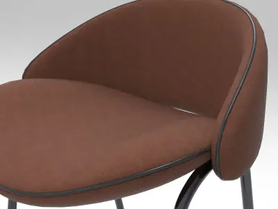 Gone Barstool Low-poly 3D model