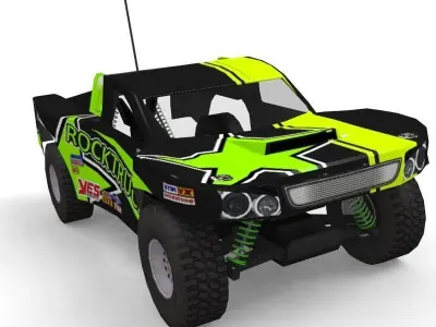 Game Ready RC Short Course Truck Low-poly 3D model