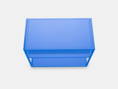 PLATSA Open shelving unit 5 Low-poly 3D model