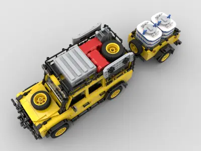 LEGO toy building block SUV JEEP 3D model
