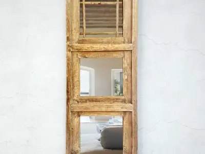 Old Agra Window Mirror 3D model