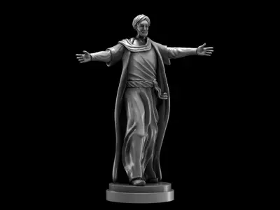 Statue Al-Khwarizmi - The Great Scientist and Mathematician 3D print model