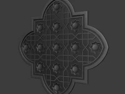 Islamic Geometric Pattern walldesign 3D model