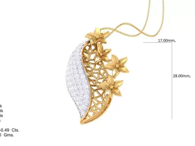 Italian pendant set pendant with top  3D print model