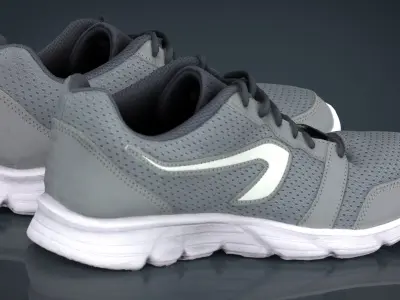 Sneakers pair of running shoes 3D model