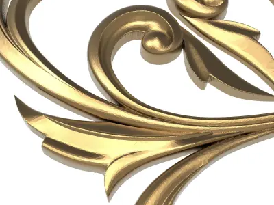  decorative pattern ready for 3D printing 3D print model 4