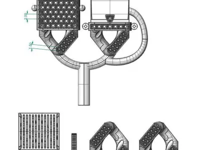 cuban Chain bracelet just stl 3D model