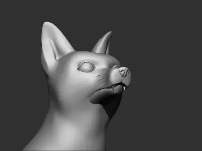 fox 3d print model egyptian dog 3D model