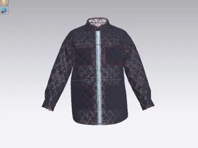  Male capitone jacket 3D model