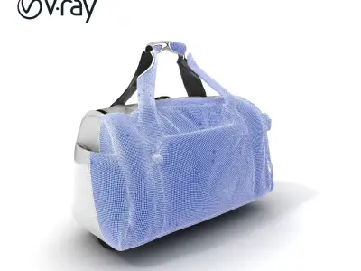 Duffle Bag D Model Pack Low-poly 3D model