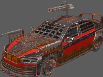 Modifying armored vehicles Low-poly 3D model