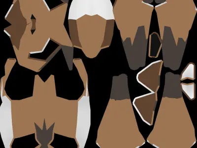 Low Poly Maned Wolf Lobo Guara 3D model