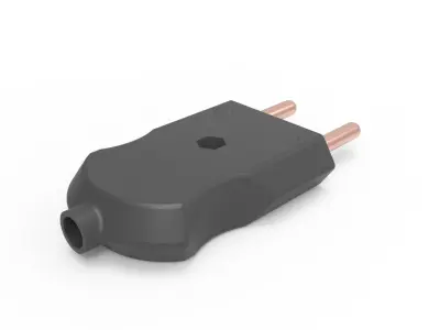 Cable Plug Straight or Right Angled 3D model
