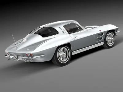 Chevrolet Corvette C2 coupe CG 3D model