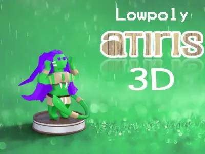 Paper Little atiris stl Low-poly 3D model