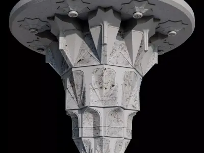 mountain center muqarnas 3D model