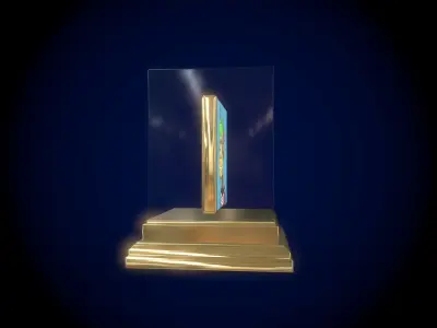 Mutant Ape 10 Gold Club Low-poly 3D model