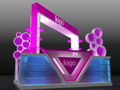Booth Exhibition Stand a207 3D model